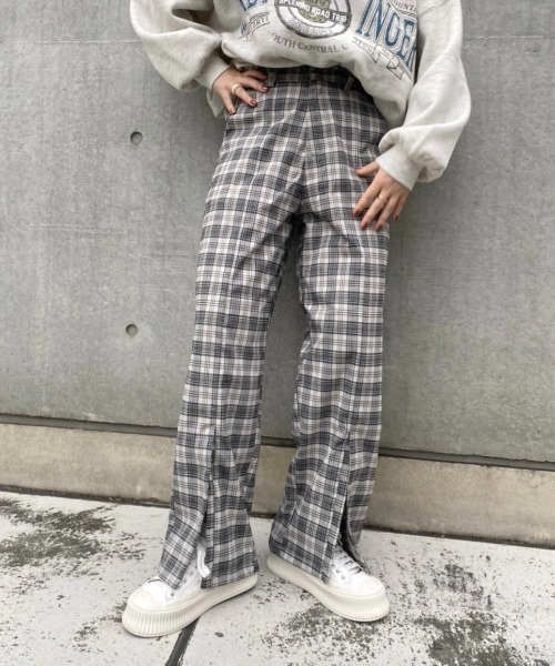 nemne store（ネンネストア）の「ゆるっと生きるセンターシームアソートスラックス（スラックス・レディース・ブラウン/グリーン/グレー系/ベージュ系・SMALL/MEDIUM）」の2枚目の写真