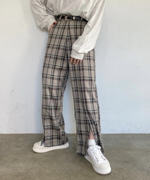 nemne store（ネンネストア）の「ゆるっと生きるセンターシームアソートスラックス（スラックス・レディース・ブラウン/グリーン/グレー系/ベージュ系・SMALL/MEDIUM）」の14枚目の写真