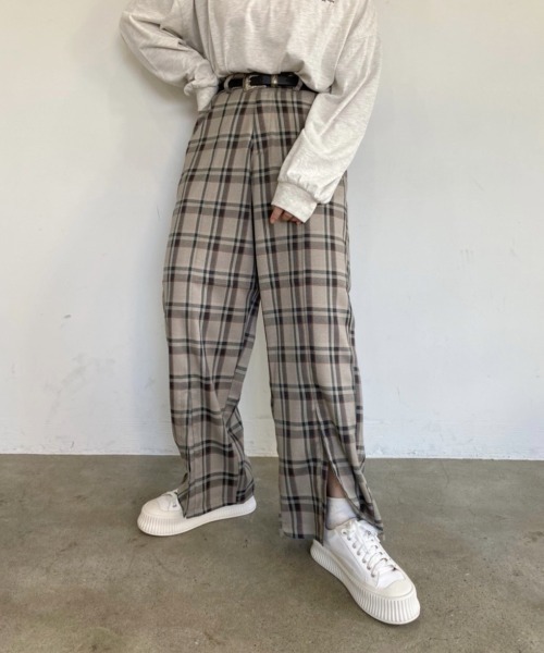 nemne store（ネンネストア）の「ゆるっと生きるセンターシームアソートスラックス（スラックス・レディース・ブラウン/グリーン/グレー系/ベージュ系・SMALL/MEDIUM）」の16枚目の写真