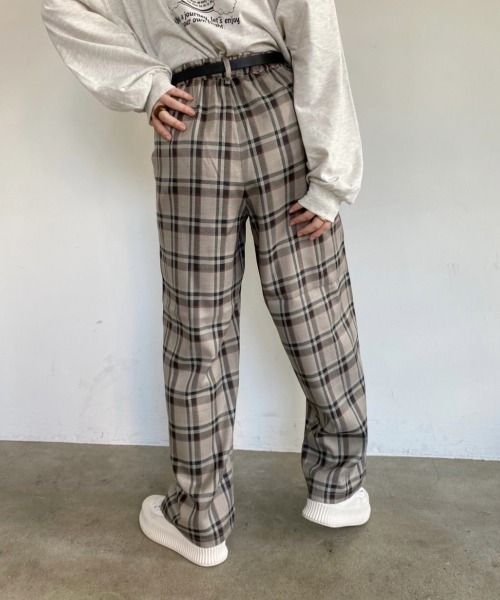 nemne store（ネンネストア）の「ゆるっと生きるセンターシームアソートスラックス（スラックス・レディース・ブラウン/グリーン/グレー系/ベージュ系・SMALL/MEDIUM）」の18枚目の写真