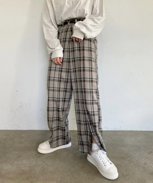 nemne store（ネンネストア）の「ゆるっと生きるセンターシームアソートスラックス（スラックス・レディース・ブラウン/グリーン/グレー系/ベージュ系・SMALL/MEDIUM）」の15枚目の写真