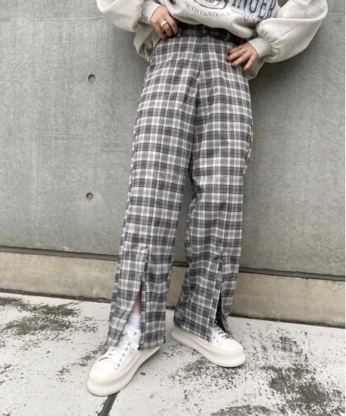 nemne store（ネンネストア）の「ゆるっと生きるセンターシームアソートスラックス（スラックス・レディース・ブラウン/グリーン/グレー系/ベージュ系・SMALL/MEDIUM）」の5枚目の写真