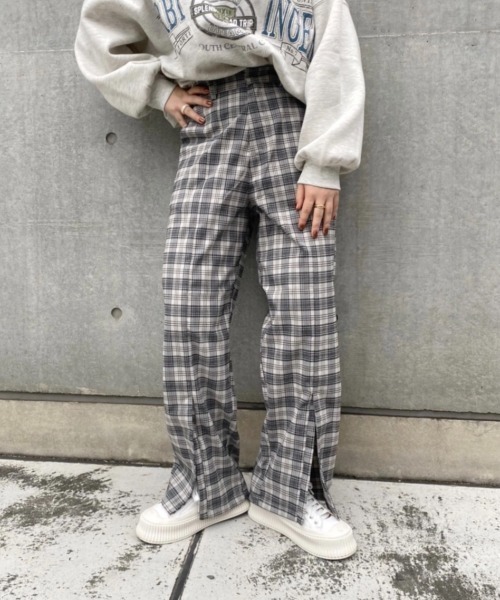 nemne store（ネンネストア）の「ゆるっと生きるセンターシームアソートスラックス（スラックス・レディース・ブラウン/グリーン/グレー系/ベージュ系・SMALL/MEDIUM）」の9枚目の写真