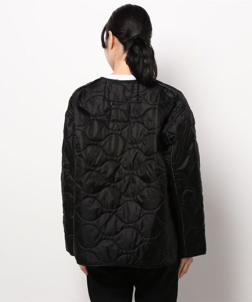 collex(コレックス)の「【ROTHCO/ロスコ】キルティングジャケット(ノーカラージャケット・レディース・ブラック/カーキ・フリー)」の4枚目の写真