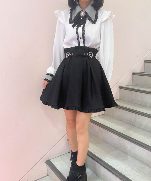 ROJITA（ロジータ）の「ハートバックルスカート（スカート・レディース・ブラック/パープル/ブラウン系その他・FREE）」の9枚目の写真