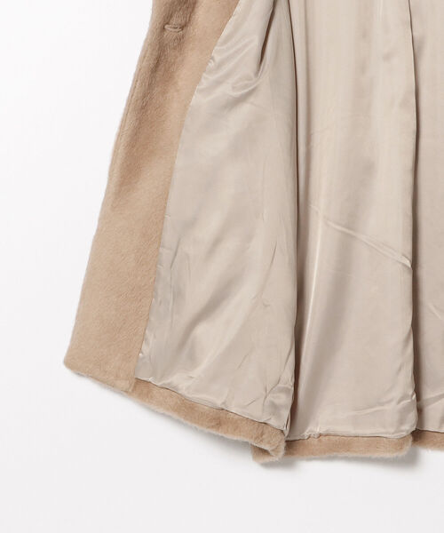 BEAMS HEART（ビームスハート）の「BEAMS HEART / シャギー コクーンコート（その他アウター・レディース・ベージュ/ブラウン・SMALL/MEDIUM）」の16枚目の写真