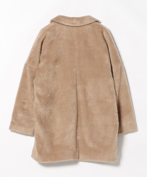 BEAMS HEART（ビームスハート）の「BEAMS HEART / シャギー コクーンコート（その他アウター・レディース・ベージュ/ブラウン・SMALL/MEDIUM）」の17枚目の写真