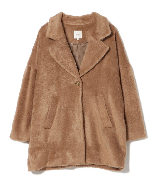 BEAMS HEART（ビームスハート）の「BEAMS HEART / シャギー コクーンコート（その他アウター・レディース・ベージュ/ブラウン・SMALL/MEDIUM）」の19枚目の写真