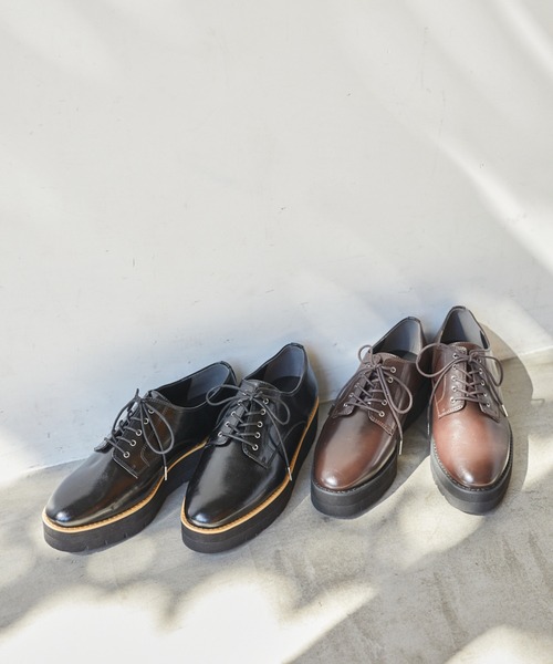 mysty woman（ミスティウーマン）の「厚底レースアップシューズ 254752（ドレスシューズ・レディース・ブラック/ブラウン・MEDIUM/FREE/LARGE）」の20枚目の写真