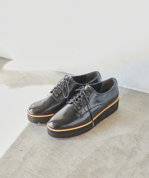 mysty woman（ミスティウーマン）の「厚底レースアップシューズ 254752（ドレスシューズ・レディース・ブラック/ブラウン・MEDIUM/FREE/LARGE）」の19枚目の写真
