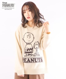 PEANUTS（ピーナッツ）の「【PEANUTS】スヌーピージャガードニット（ニット/セーター）」