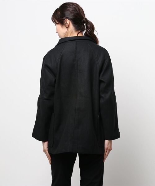 MAISON DE THERESE（メゾン ド テレーズ）の「ショート　トレンチコート（トレンチコート・レディース・ブラック/アイボリー/モカ・SMALL/MEDIUM/LARGE）」の5枚目の写真