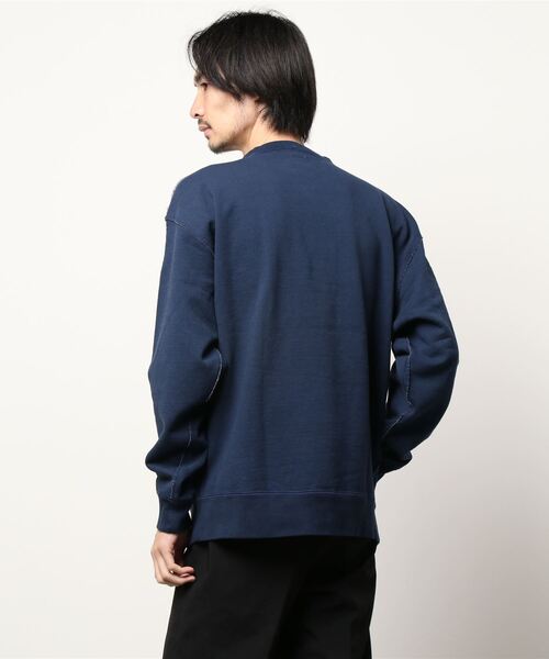 AOZORA(アオゾラ)の「AOZORA/アオゾラ C/T裏起毛 PT.SWEAT(スウェット・メンズ・ネイビー/アイボリー・X-LARGE/MEDIUM/LARGE)」の10枚目の写真