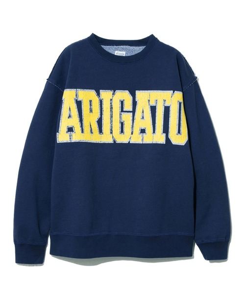 AOZORA(アオゾラ)の「AOZORA/アオゾラ C/T裏起毛 PT.SWEAT(スウェット・メンズ・ネイビー/アイボリー・X-LARGE/MEDIUM/LARGE)」の2枚目の写真