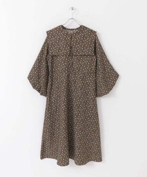 Heyumm セーラーカラー花柄ロングワンピース ワンピース Heyumm ヘユム のファッション通販 Zozotown