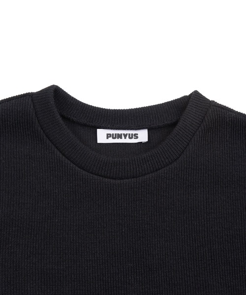 PUNYUS（プニュズ）の「スリットニットワンピース（ワンピース・レディース・グリーン/ブラウン/ブラック/パープル・1/4/2/3）」の8枚目の写真