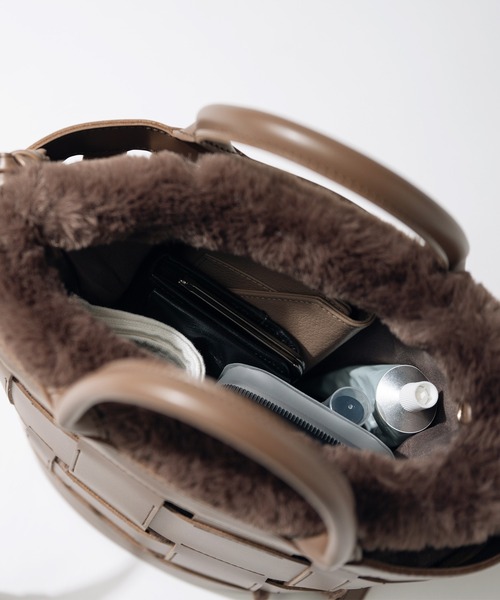 HAYNI（ヘイニ）の「【HAYNI / ヘイニ】4way メッシュトートショルダーバッグ(ポーチ付き)（ショルダーバッグ・レディース・ブラック/モカ・ONE SIZE）」の11枚目の写真