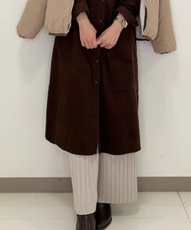 Cutie Blonde | 【S-L】ポンチスエード調プリーツワイドパンツ(その他パンツ)