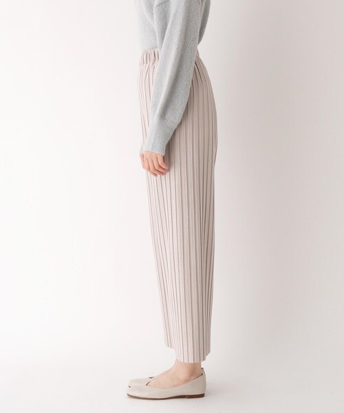 Cutie Blonde（キューティーブロンド）の「◆【S-L】ポンチスエード調プリーツワイドパンツ（その他パンツ・レディース・ライトグレー/ブラック/ダークブラウン・01/02/03）」の10枚目の写真