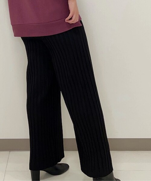 Cutie Blonde（キューティーブロンド）の「◆【S-L】ポンチスエード調プリーツワイドパンツ（その他パンツ・レディース・ライトグレー/ブラック/ダークブラウン・01/02/03）」の22枚目の写真