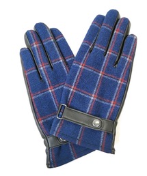 ADMIX/ATELIER SAB MEN（アドミックスアトリエサブメン）の「導電式タッチパネル対応 ベルト付き ツイード × フェイクレザー グローブ（手袋）」