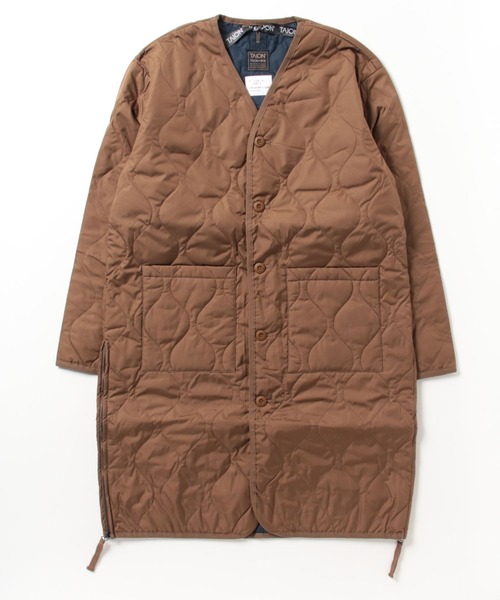 TAION（タイオン）の「【TAION】タイオン MILITARY V NECK DOWN COAT TAION-101BML-1LONG（ダウンジャケット/コート・メンズ・キャメル/オリーブ/ライトグレー/ネイビー/ブラック/ライトブラウン/ダークオリーブ/グリーン系その他/ベージュ系その他2/ブラウン系その他・X-LARGE/LARGE/MEDIUM/X-SMALL/SMALL）」の5枚目の写真