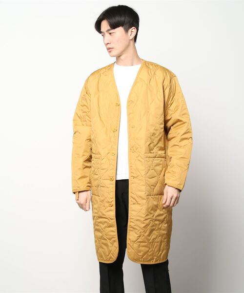 TAION（タイオン）の「【TAION】タイオン MILITARY V NECK DOWN COAT TAION-101BML-1LONG（ダウンジャケット/コート・メンズ・キャメル/オリーブ/ライトグレー/ネイビー/ブラック/ライトブラウン/ダークオリーブ/グリーン系その他/ベージュ系その他2/ブラウン系その他・X-LARGE/LARGE/MEDIUM/X-SMALL/SMALL）」の10枚目の写真