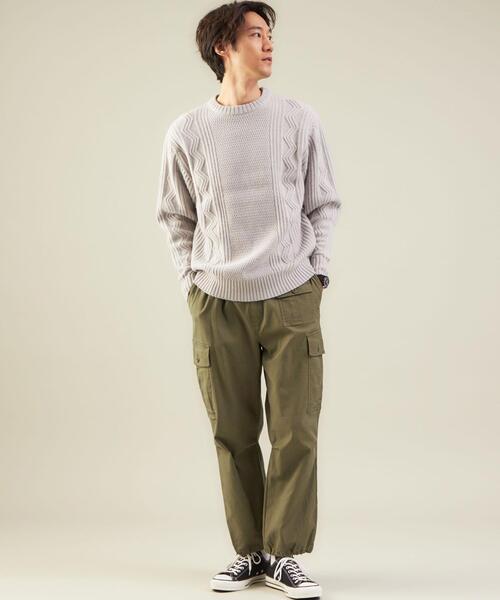 green label relaxing（グリーンレーベルリラクシング）の「＜GLR/ lab＞ジャングルファティーグ カーゴパンツ（カーゴパンツ・メンズ・ブラック/オリーブ・S/M/L/XL）」の3枚目の写真