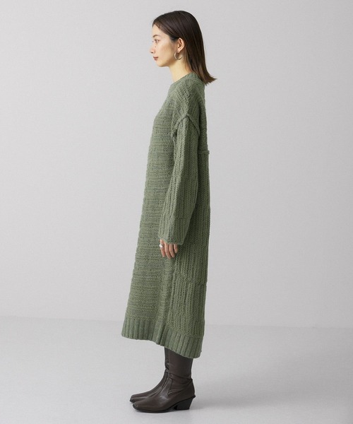 KBF(ケイビーエフ)の「MIXカラーイレヘムニットワンピース(ワンピース・レディース・ベージュ系その他/グリーン系その他/グレー系その他・ONE)」の21枚目の写真