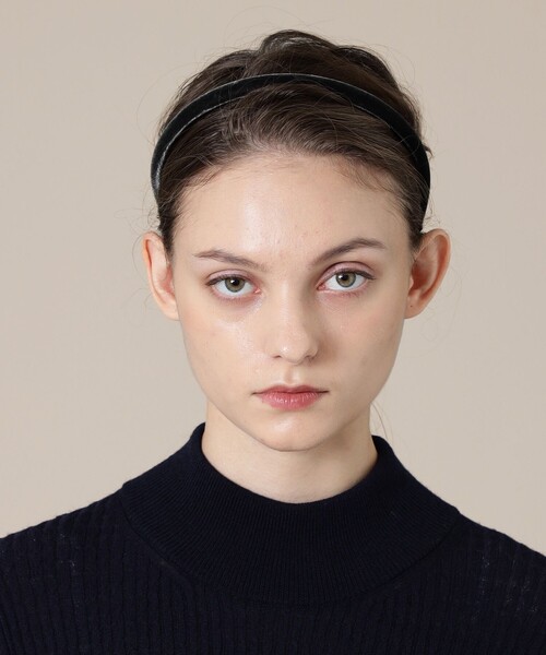 MACKINTOSH LONDON(マッキントッシュ ロンドン)の「【ALEXANDRE DE PARIS】ベロアカチューシャ(カチューシャ・レディース・ブラック/チャコールグレー・FREE)」の11枚目の写真