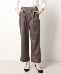 Samansa Mos2 blue | 起毛イージーパンツ(その他パンツ)