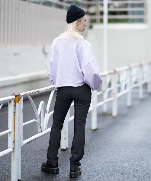 X-girl（エックスガール）の「MULTI PATTERN EASY SLIM STRAIGHT PANTS（その他パンツ・レディース・ホワイト/ブラック/ベージュ・S/M/XS）」の22枚目の写真