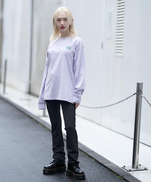 X-girl（エックスガール）の「MULTI PATTERN EASY SLIM STRAIGHT PANTS（その他パンツ・レディース・ホワイト/ブラック/ベージュ・S/M/XS）」の21枚目の写真