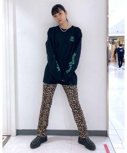 X-girl（エックスガール）の「MULTI PATTERN EASY SLIM STRAIGHT PANTS（その他パンツ・レディース・ホワイト/ブラック/ベージュ・S/M/XS）」の14枚目の写真