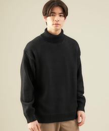 green label relaxing（グリーンレーベルリラクシング）の「スペインウールポリエステル リンクス タートルネック ニット -ウォッシャブル-（ニット/セーター・メンズ）」