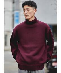 green label relaxing | スペインウールポリエステル リンクス タートルネック ニット -ウォッシャブル-(ニット/セーター)