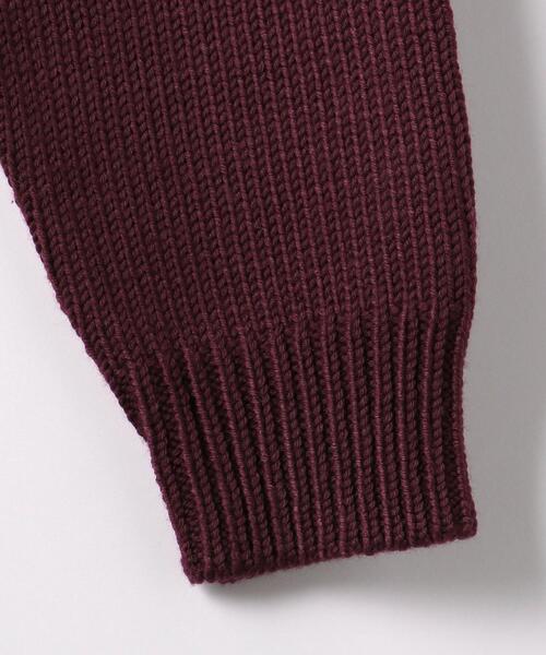 green label relaxing（グリーンレーベルリラクシング）の「スペインウールポリエステル リンクス タートルネック ニット -ウォッシャブル-（ニット/セーター・メンズ・オフホワイト/ブラック/ワインレッド・S/L/M/XL）」の6枚目の写真