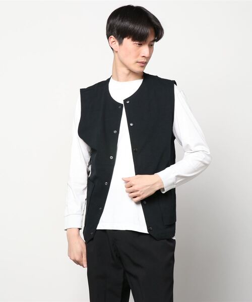 Jackman（ジャックマン）の「Stretch Vest（ベスト・メンズ・ブラック/オリーブドラブ/ダークネイビー・LARGE/MEDIUM）」の2枚目の写真
