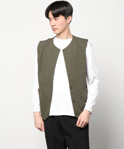 Jackman（ジャックマン）の「Stretch Vest（ベスト・メンズ・ブラック/オリーブドラブ/ダークネイビー・LARGE/MEDIUM）」の4枚目の写真