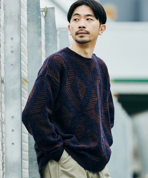 ■美品◆ジャーナルスタンダード◆ランダムチェッカーニット h104c6797.jpg