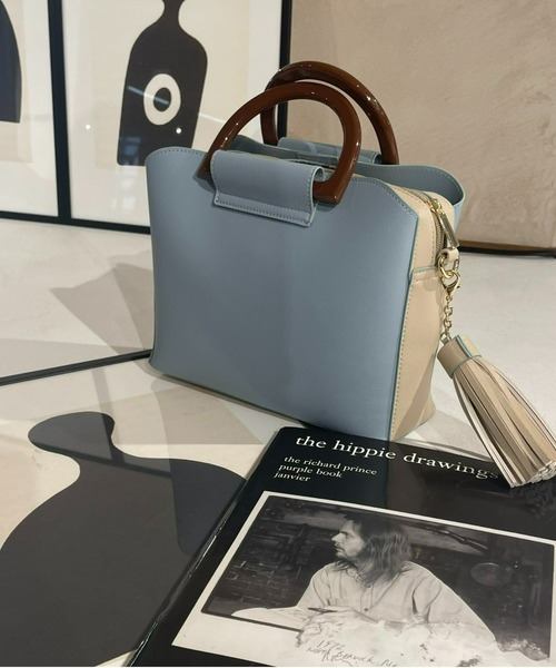 AIC.（エーアイシー）の「【再入荷】タッセル付きショルダーミニバッグ（ショルダーバッグ・レディース・ブラック/オフホワイト/ピンク/ブルー・FREE）」の21枚目の写真