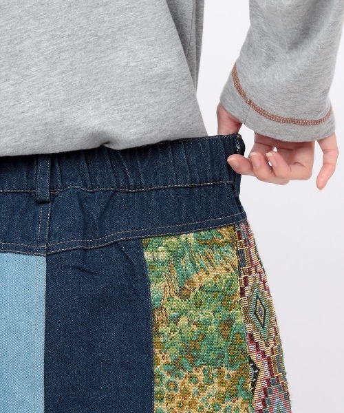 チチカカ(チチカカ)の「リメイクパッチスカート(スカート・レディース・ブルー/カーキ/アイボリー・LARGE/MEDIUM)」の17枚目の写真