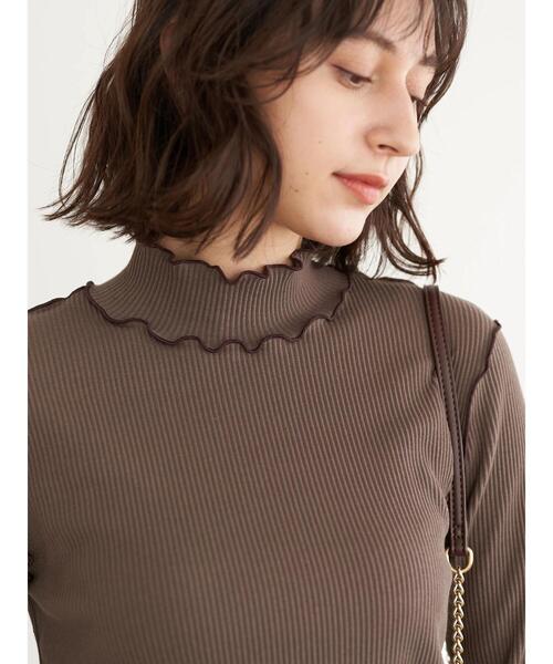 earth music&ecology（アースミュージックアンドエコロジー）の「リブメローカットソー＊（その他トップス・レディース・ブラック/ブルー/アイボリー/モカ・S/M）」の9枚目の写真