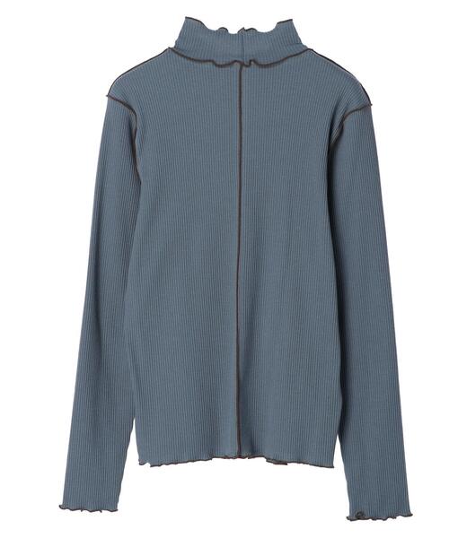 earth music&ecology（アースミュージックアンドエコロジー）の「リブメローカットソー＊（その他トップス・レディース・ブラック/ブルー/アイボリー/モカ・S/M）」の14枚目の写真