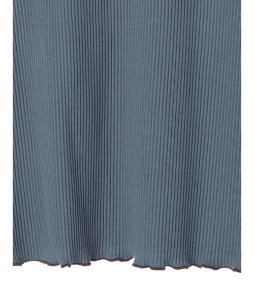 earth music&ecology（アースミュージックアンドエコロジー）の「リブメローカットソー＊（その他トップス・レディース・ブラック/ブルー/アイボリー/モカ・S/M）」の17枚目の写真