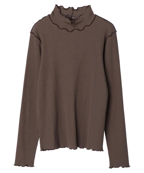 earth music&ecology（アースミュージックアンドエコロジー）の「リブメローカットソー＊（その他トップス・レディース・ブラック/ブルー/アイボリー/モカ・S/M）」の22枚目の写真