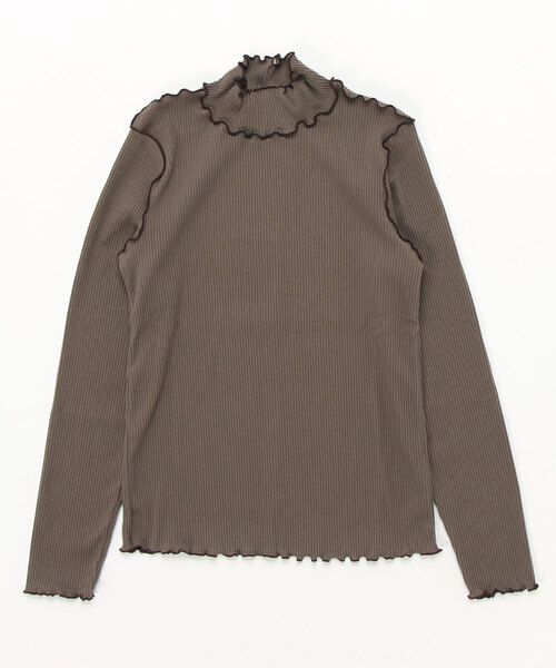 earth music&ecology（アースミュージックアンドエコロジー）の「リブメローカットソー＊（その他トップス・レディース・ブラック/ブルー/アイボリー/モカ・S/M）」の6枚目の写真