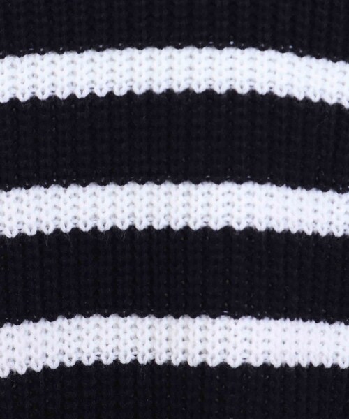 SHOO・LA・RUE（シューラルー）の「◆畦編みボーダー柄ふんわりゆるニット（ニット/セーター・レディース・ベージュ系2/ネイビー系2/ブルー系7・00）」の9枚目の写真