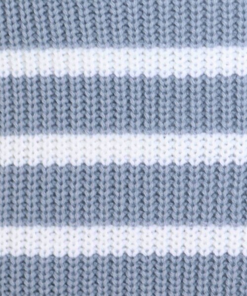 SHOO・LA・RUE（シューラルー）の「◆畦編みボーダー柄ふんわりゆるニット（ニット/セーター・レディース・ベージュ系2/ネイビー系2/ブルー系7・00）」の16枚目の写真