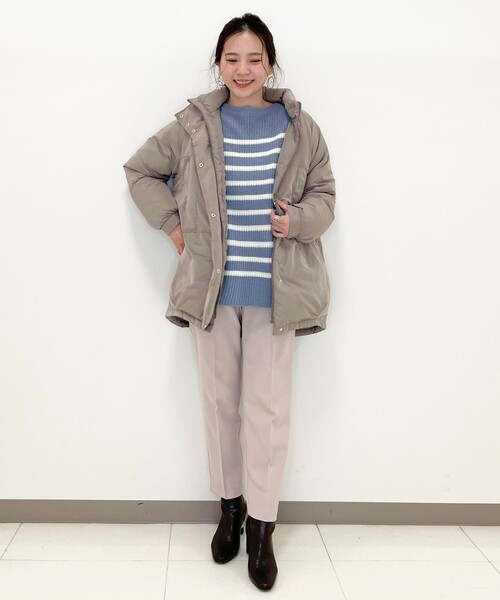 SHOO・LA・RUE（シューラルー）の「◆畦編みボーダー柄ふんわりゆるニット（ニット/セーター・レディース・ベージュ系2/ネイビー系2/ブルー系7・00）」の22枚目の写真